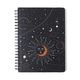 Caderno Espiral Colegial Astral Pautado Eclipse Preto 10 Matérias 160 fls