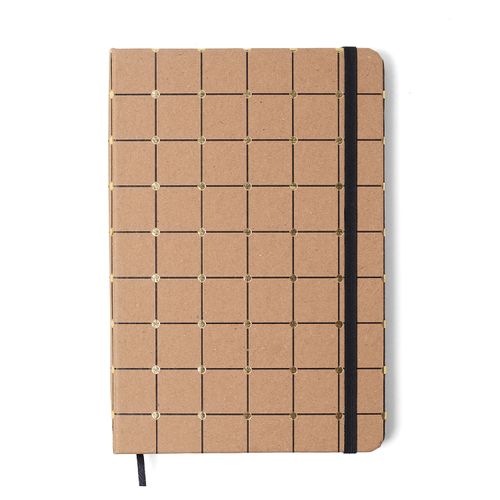 Caderneta Kraft Pautado 14x21 Linha e Ponto