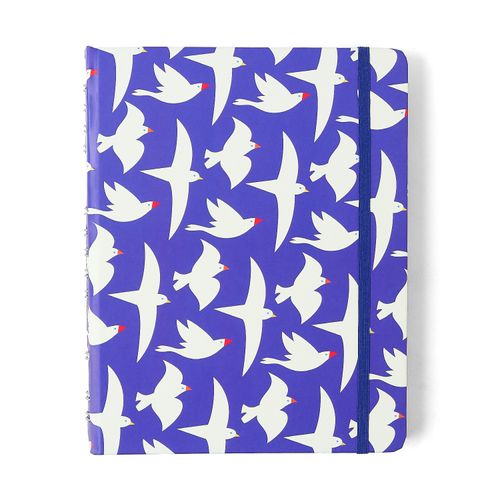 Caderno Organizador Litoral Pautado & Pontado 17X24 Revoada Azul
