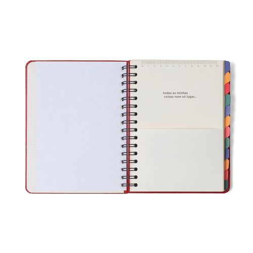Planner Permanente Wire-O Litoral Semanal Notas A5 Revoada Azul