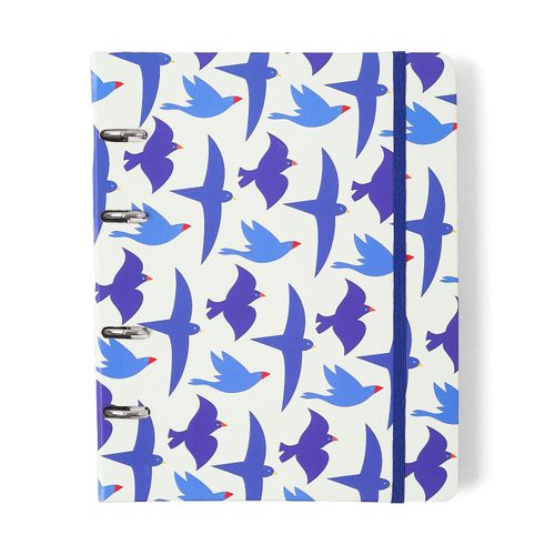 Caderno Criativo Argolado Litoral Pautado 17X24 Revoada Off White
