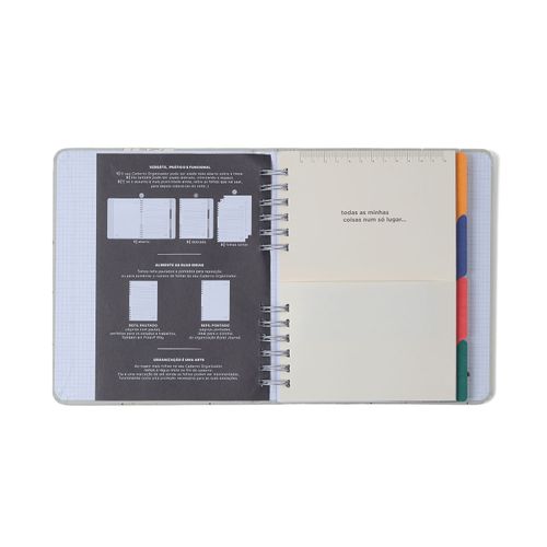 Caderno Organizador Litoral Pautado & Pontado A5 Cardume