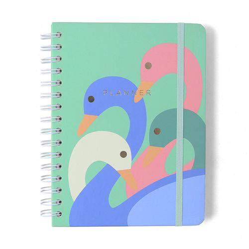 Planner Permanente Wire-O Lagoa Semanal Notas A5 Pedalinho