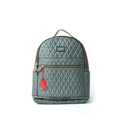 Mochila Pequena Matelassê Chumbo Otti