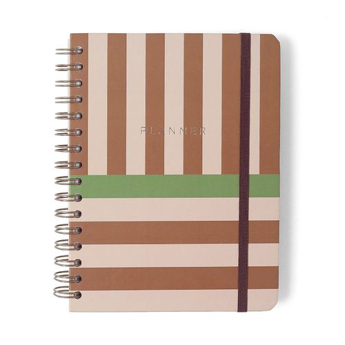 Planner Permanente Wire-o Mocha Pistache Semanal Notas A5 Curto