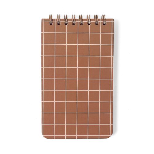 Bloco Wire-O Mocha Pistache Pautado 12X20 Chocolate