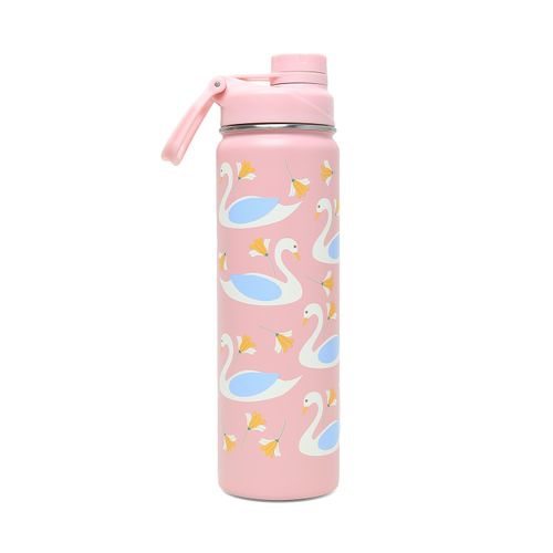 Garrafa Cicero + Kouda Ladakh Térmica 660 Ml - Rosa Claro Classic - Lagoa, Passeio Dos Cisnes