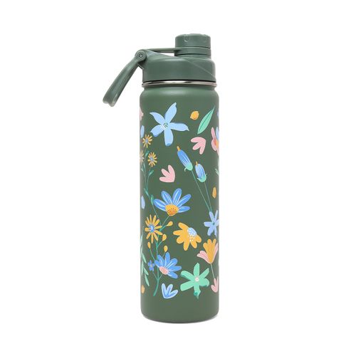 Garrafa Cicero + Kouda Ladakh Térmica 660 Ml - Verde Sálvia Classic - Lagoa, Cisne Floral