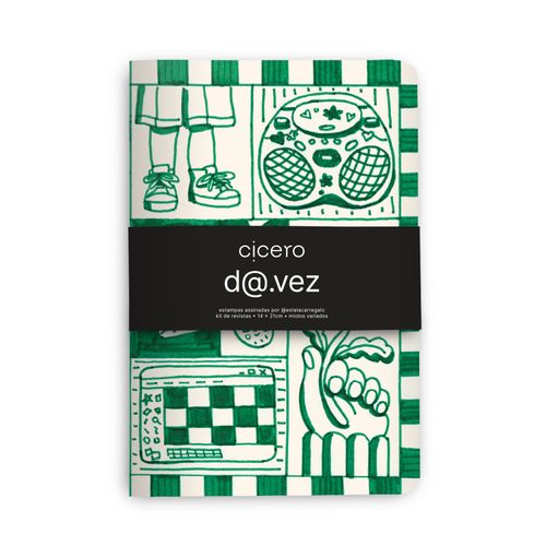 Kit de 4 revistas D@.Vez 14x21 - Estela Carregalo