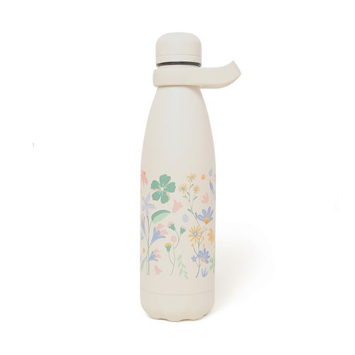 Garrafa Cicero + Kouda Grey Térmica 500 Ml - Off White - Lagoa, Cisne Floral