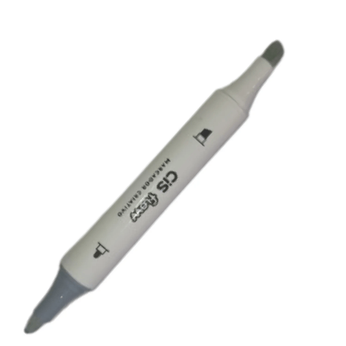Marcador Permanente Criativo Ponta Dupla Cis Flow Cinza 39