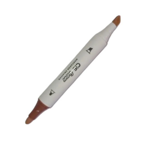 Marcador Permanente Criativo Ponta Dupla Cis Flow Cappuccino 65