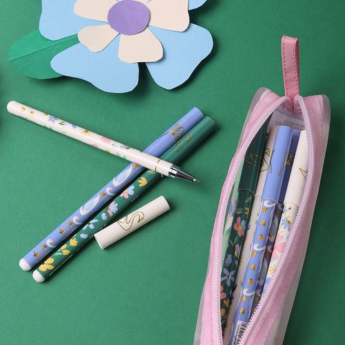 Caneta Esferográfica Cicero & Molin Lagoa Floral Off White