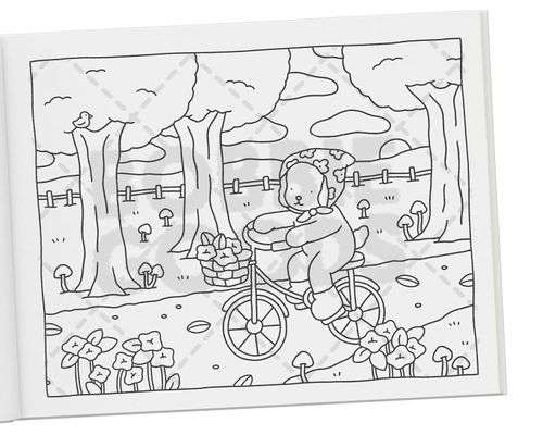 Livro De Colorir Dias Frios Oficial Bobbie Goods