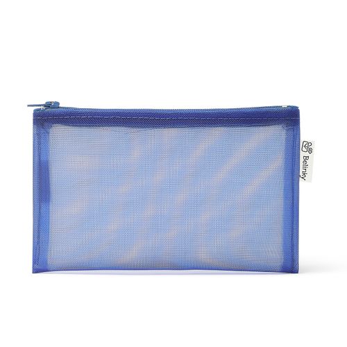 Estojo Slim de Tela 10x15 Azul - Belinky