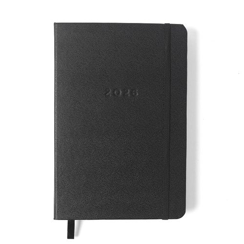 Agenda Planner 2026 Clássica Diária 14x21 Preta