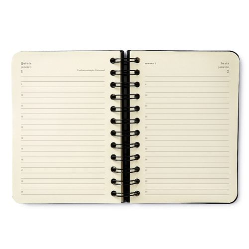 Agenda Planner Wire-o 2026 Origens Diária 11,5x16 Terra