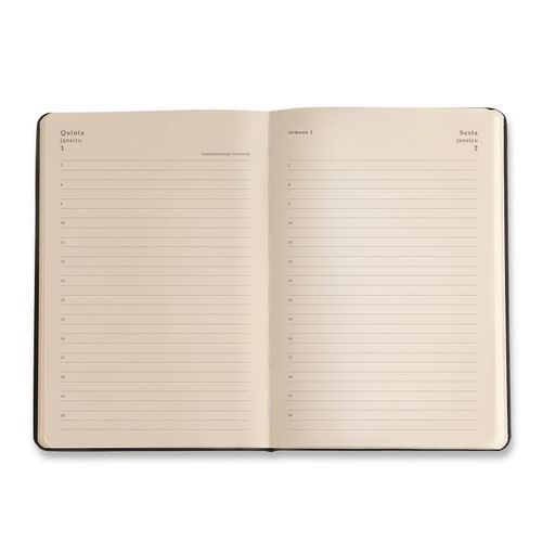 Agenda Planner 2026 Libélulas Diária 14x21 Preto