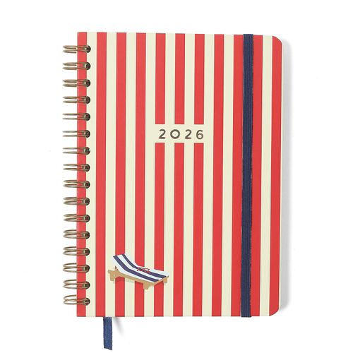 Agenda Planner Wire-o 2026 Praia Semanal Anotações A5 Sol