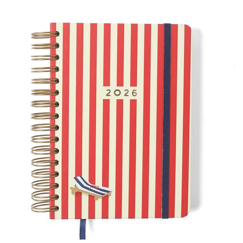Agenda Planner Wire-o 2026 Praia Diária A5 Sol