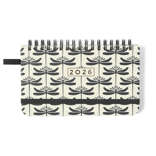 Agenda Planner Wire-o 2026 Libélulas Semanal Office 15,5x9 Off White