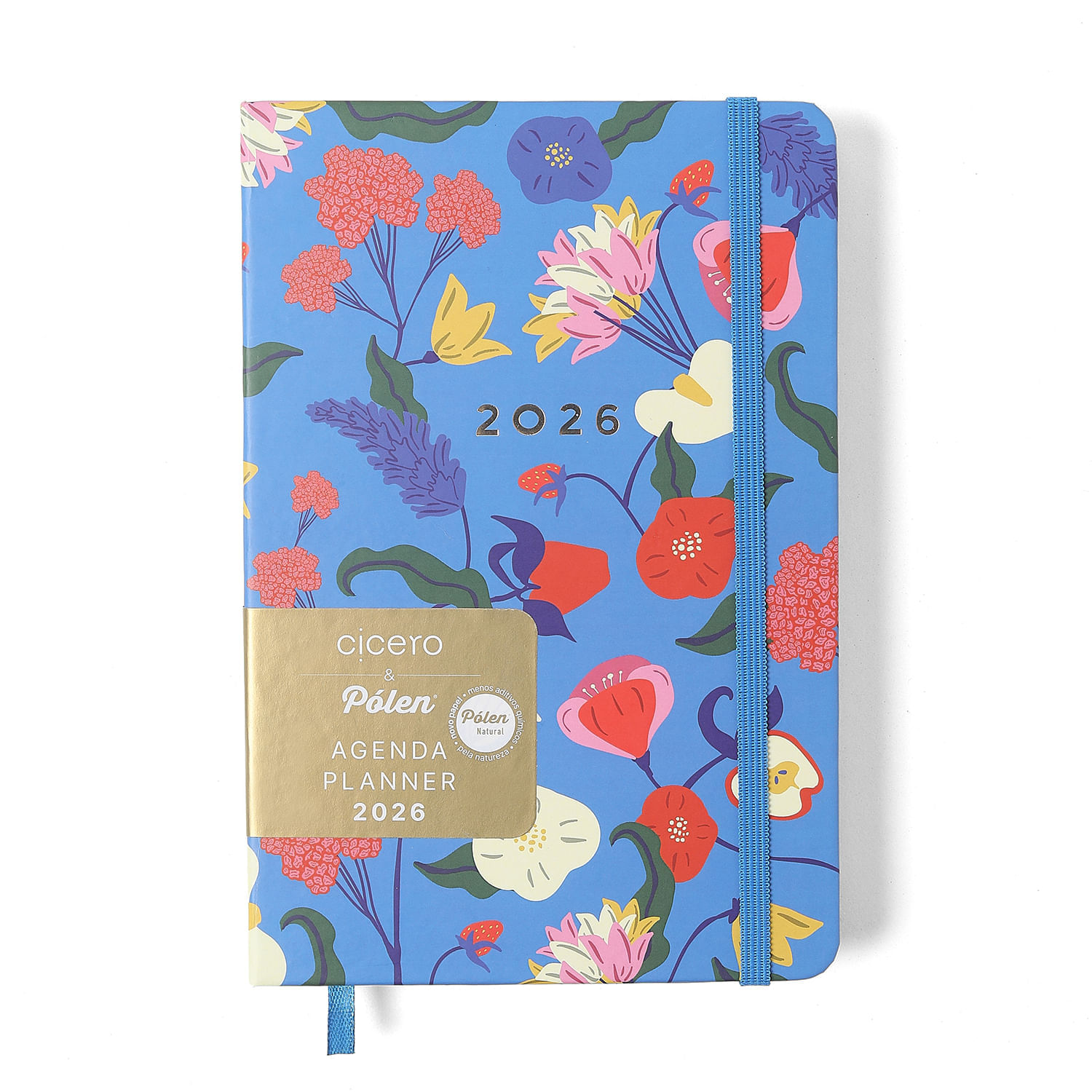 アイドル Jennie J2NNI5 2026 Planner (light blue) Agenda 2026 Planner Semanal Plus Floral Azul E Branco Letra J