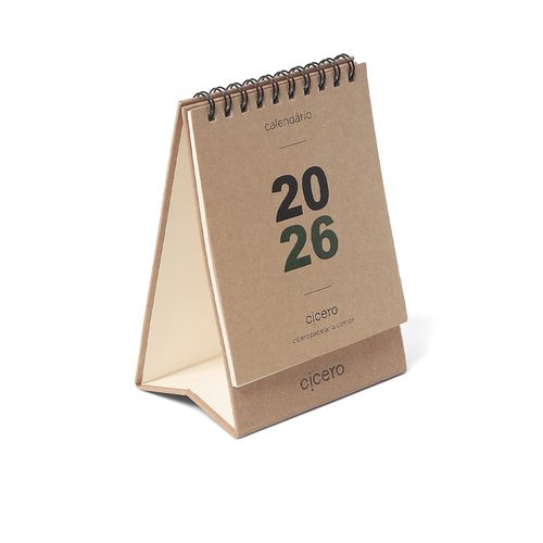 Calendario de Mesa 9,5x13 2026 Kraft